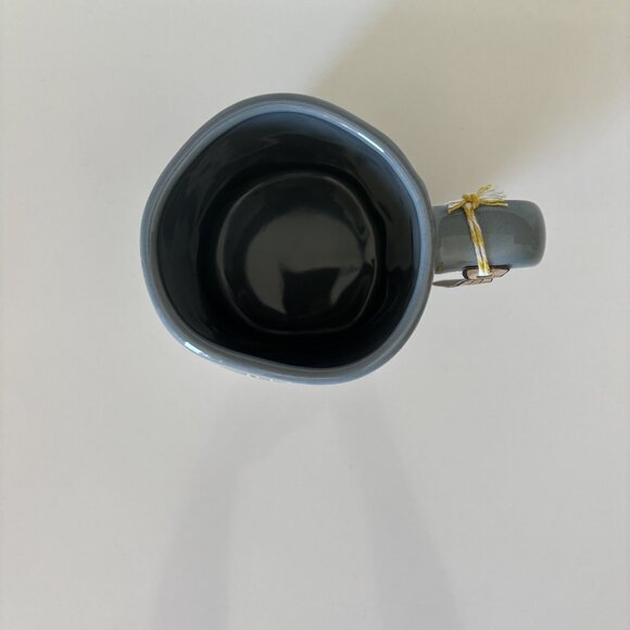 Rae Dunn Grumpy Old Man Blue and White Mug with Tie Tag New Unused - Picture 6 of 10